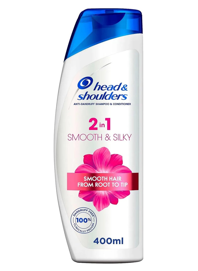 Head & Shoulders Head & Shoulders Smooth & Silky 2in1 Anti-Dandruff Shampoo with Conditioner 400ml 