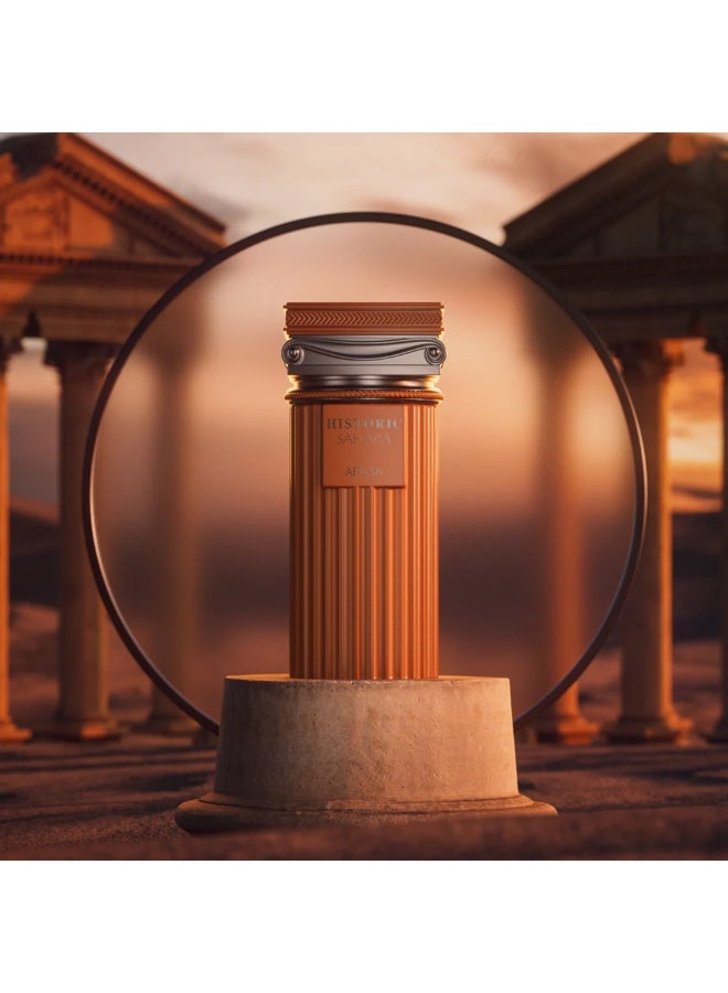 Afnan Historic Sahara Eau de Parfum 100ml for Men – Warm Spicy Oriental Fragrance with Bergamot, Cinnamon & Cardamom – Vanilla, Tonka, Musk & Praline – Long Lasting Luxury Scent - Image 4