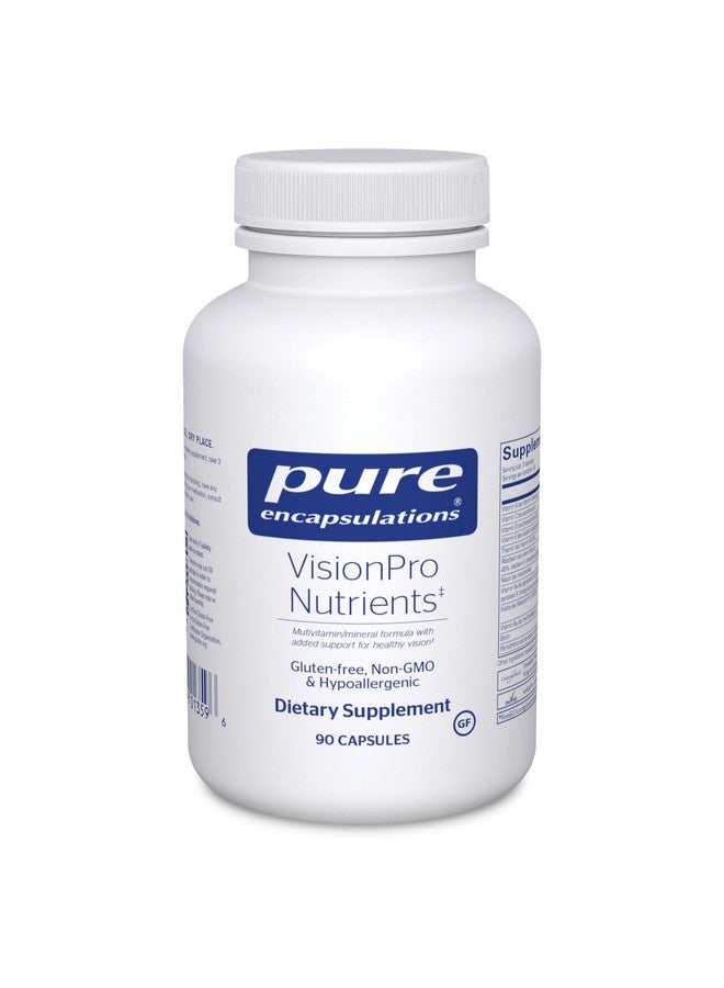 Pure Encapsulations Visionpro Nutrients ; Hypoallergenic Multivitamin/Mineral Complex For Maintaining Healthy Vision ; 90 Capsules - Image 2