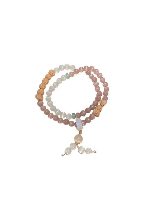 Goolsky Vintage Niche Beaded Bracelet for Girls – Minimalist Trendy Wristband, Versatile Friendship Jewelry, Beaded Design Adjustable, Girls’ Daily Wear/Gifting, Cute Style - Image 1