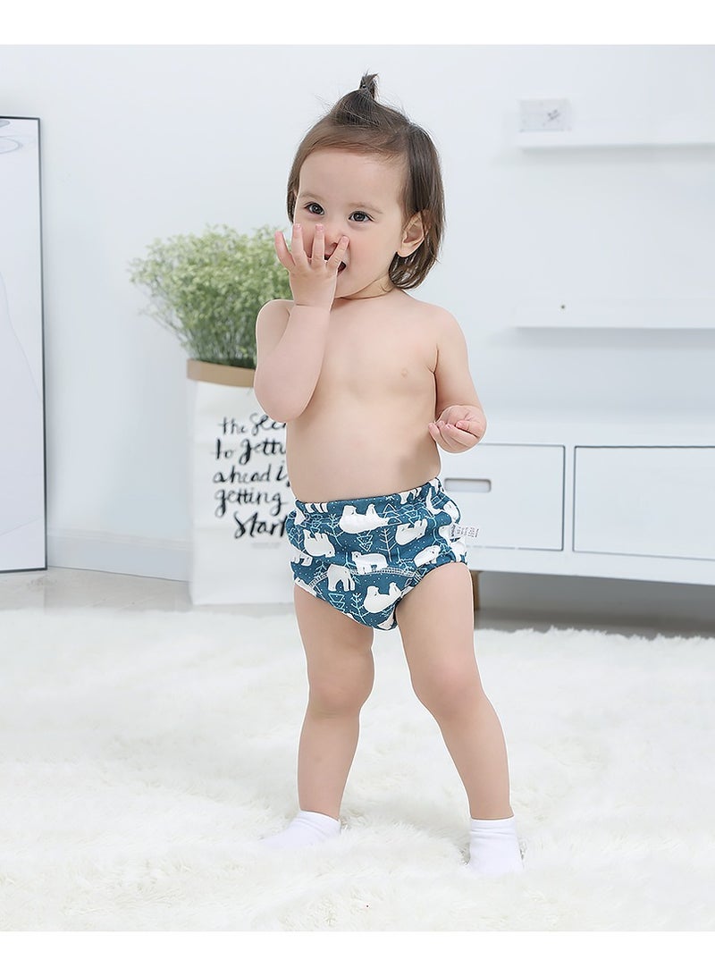insular Cotton Diaper 6 Layer Breathable Toddler Training Pants With Size L 2 Counts - Image 2