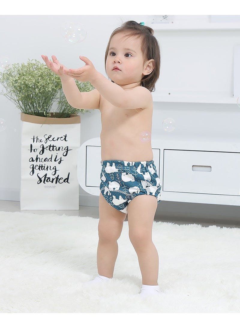 insular Cotton Diaper 6 Layer Breathable Toddler Training Pants With Size L 2 Counts - Image 3