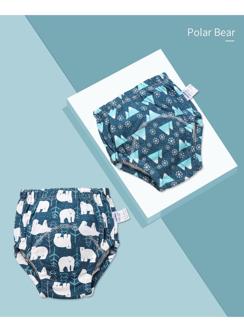 insular Cotton Diaper 6 Layer Breathable Toddler Training Pants With Size L 2 Counts - Image 5