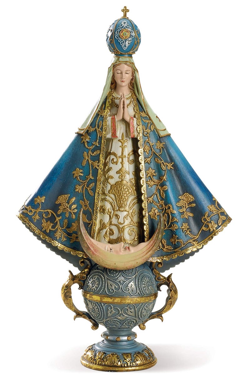 Joseph's Studio by Roman - Virgin of San Juan De Lagos Figure, Renaissance Collection, 14" H, Resin and Stone, Religious Gift, Decoration - Image 5