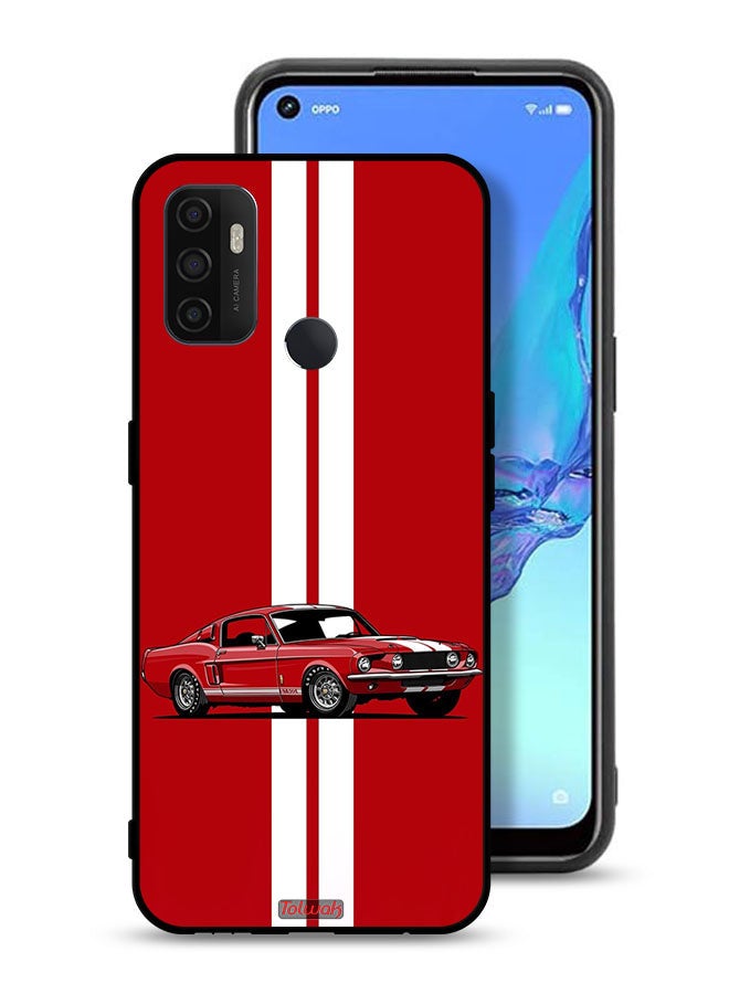 Tolwak Oppo A53 4G Protective Case Cover Vintage Car Abstract Art - Image 1