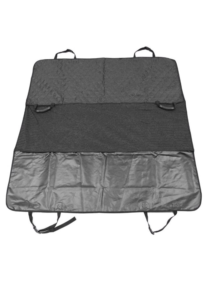 NIBEMINENT Anti-Slip Pet Car Seat Protector Cover With Safety Belt Black