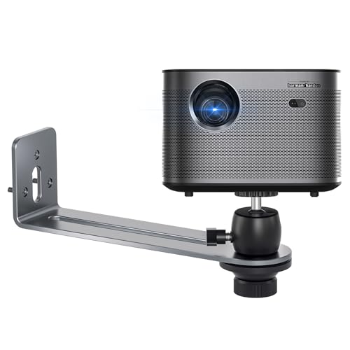 Liboer Universal Projector Wall Mount - 360Adjustable Aluminum Alloy Bracket for Home and Office, with 1/4' Screw - Image 1