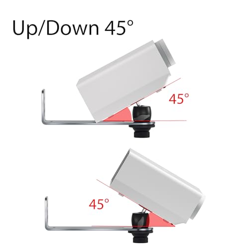 Liboer Universal Projector Wall Mount - 360Adjustable Aluminum Alloy Bracket for Home and Office, with 1/4' Screw - Image 3