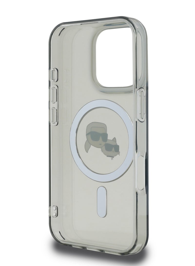 Karl Lagerfeld iPhone 16 Pro Magsafe IML Hard Case with Karl & Choupette Head /Drop protection/Slim Profile/Comfortable Grip - Image 2