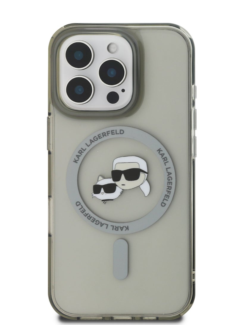 Karl Lagerfeld iPhone 16 Pro Magsafe IML Hard Case with Karl & Choupette Head /Drop protection/Slim Profile/Comfortable Grip - Image 3