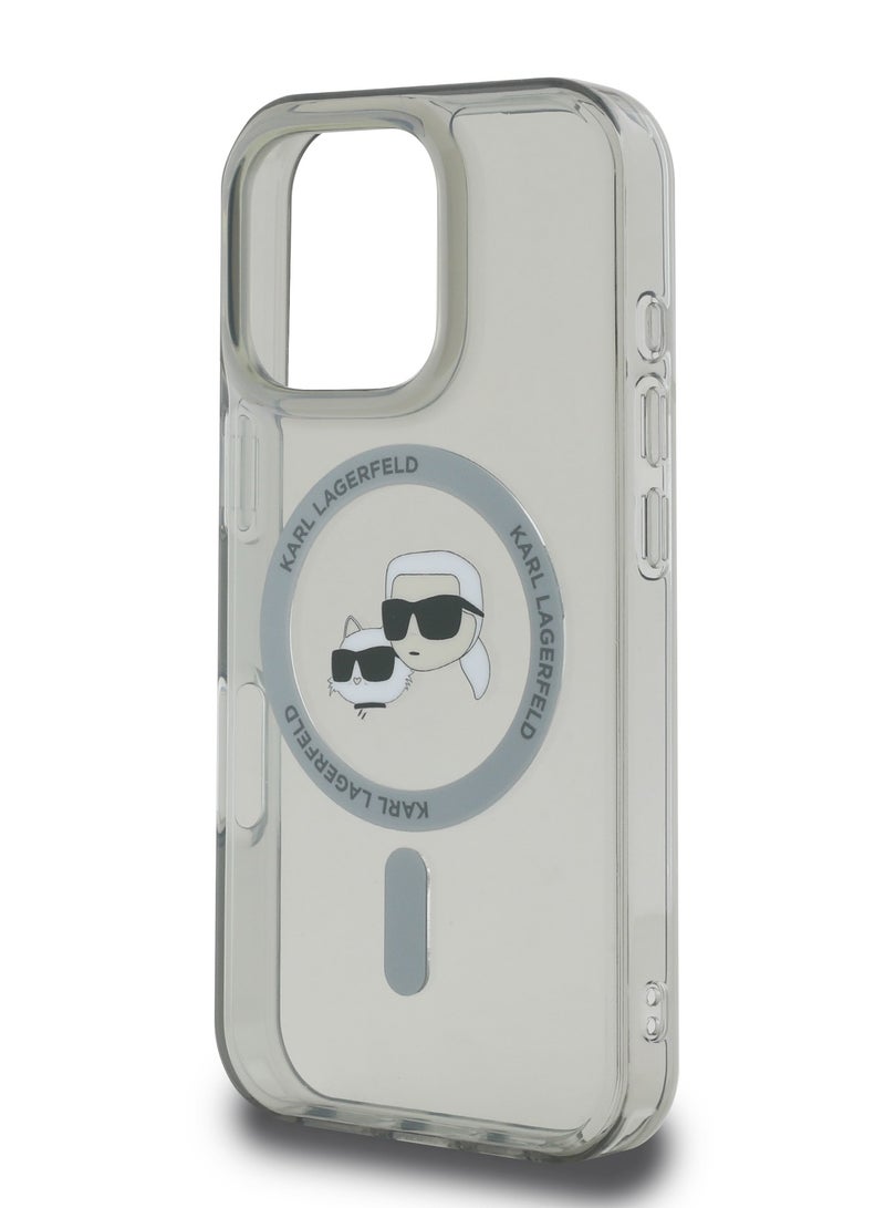 Karl Lagerfeld iPhone 16 Pro Magsafe IML Hard Case with Karl & Choupette Head /Drop protection/Slim Profile/Comfortable Grip - Image 4