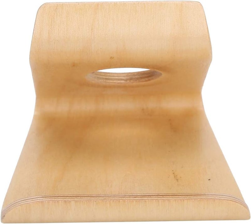 HEEPDD Mobile Phone Stand, Phone Holder for Tablets, Light Walnut Finish, Perfect for Home Office Usage Mobile Stand, Wooden Holder, Adjustable Nan Office and School Supplies (Light) - Image 4