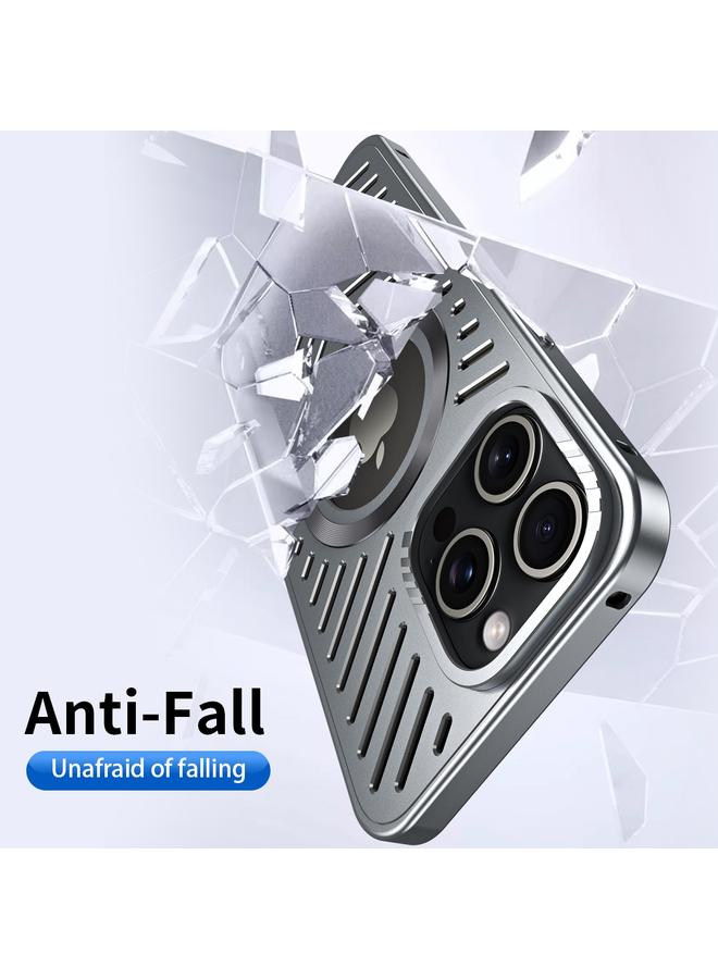 Zaboon Case For iPhone 13 Pro Cooling MagSafe Magnetic Metal Phone Case - Image 4