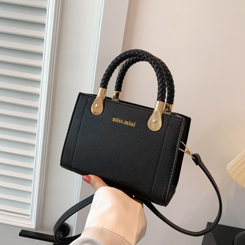 Women'S Western Style Simple Solid Color Handbag Commuter Small Bag Women'S 2023 All-Match Western Style Crossbody Bag Casual Bag Trendy - Image 2