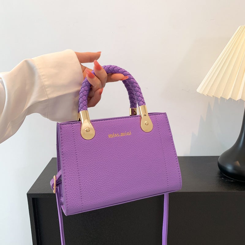 Women'S Western Style Simple Solid Color Handbag Commuter Small Bag Women'S 2023 All-Match Western Style Crossbody Bag Casual Bag Trendy - Image 3