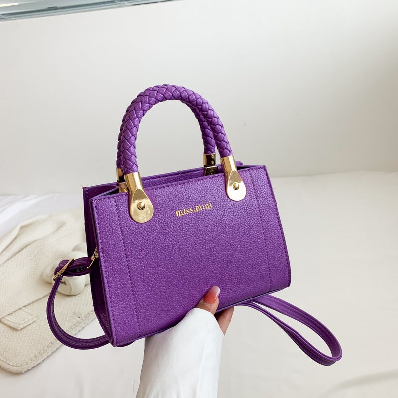 Women'S Western Style Simple Solid Color Handbag Commuter Small Bag Women'S 2023 All-Match Western Style Crossbody Bag Casual Bag Trendy - Image 1