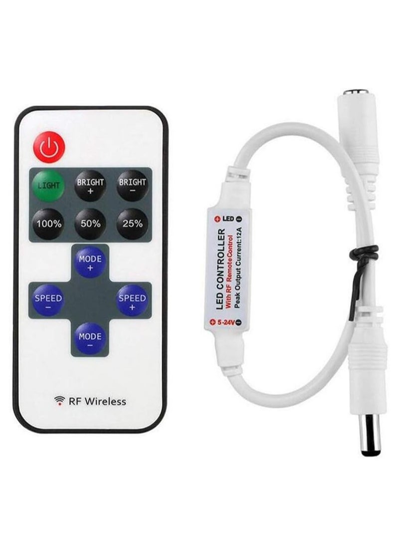 SOLDOUT Mini RF Wireless Led Remote Controller Led Dimmer Controller For Single Color Light Strip SMD5050/3528/5730/5630/3014  - Image 1