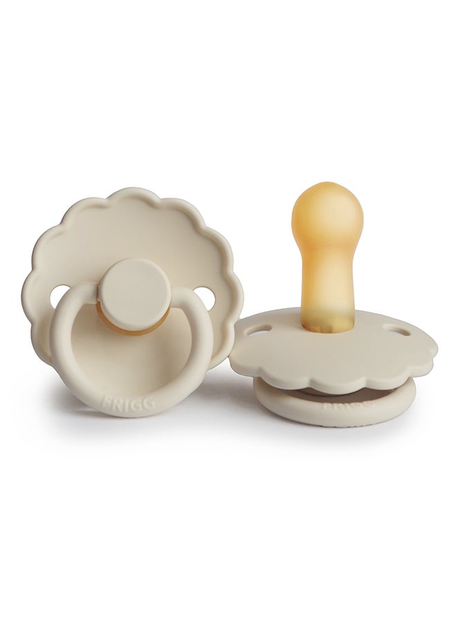 FRIGG Daisy Latex Baby Pacifier 6-18M 1-Pack Cream - Size 2 - Image 2