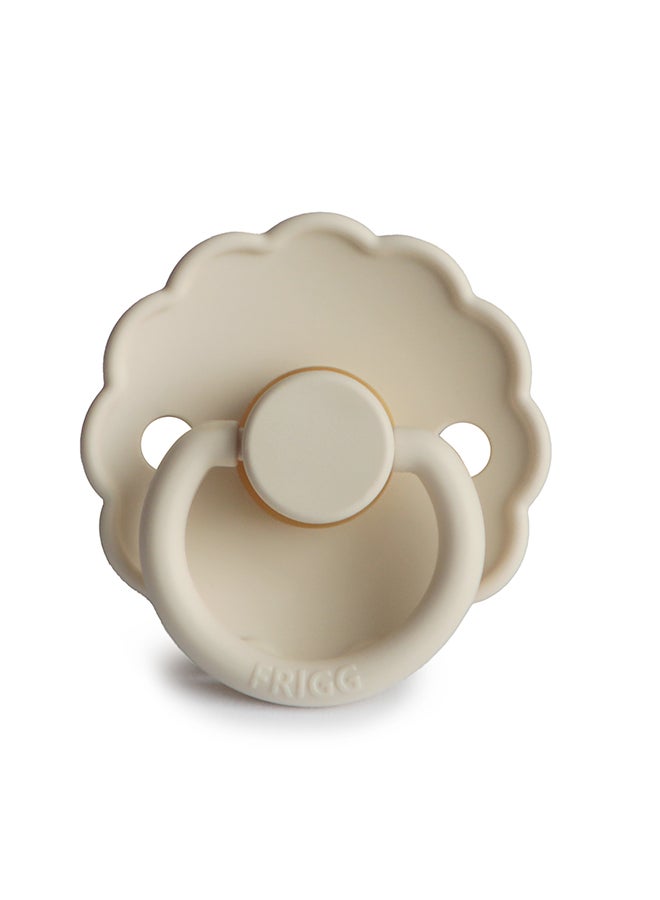 FRIGG Daisy Latex Baby Pacifier 6-18M 1-Pack Cream - Size 2 - Image 1