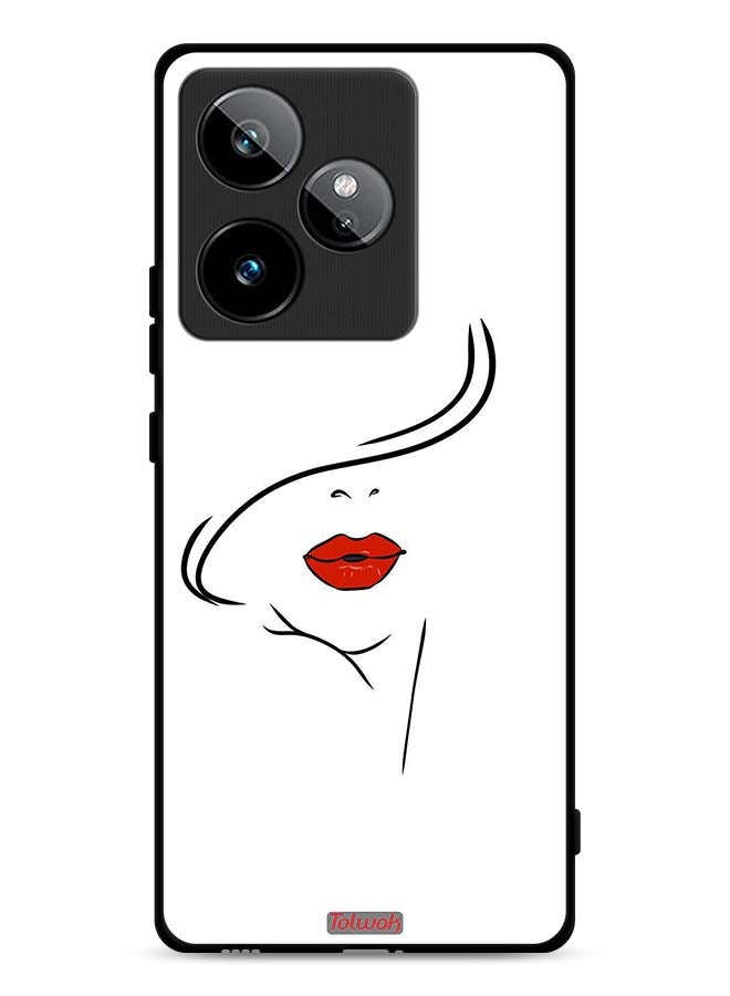 Realme GT 7T 5G Protective Case Cover Girl Face Art