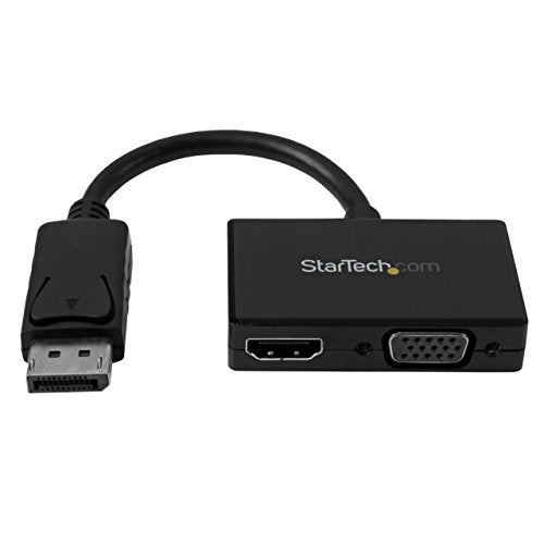 StarTech DP2HDVGA Travel A/V Adapter 2-In-1 Display Port to HDMI or VGA - Image 1