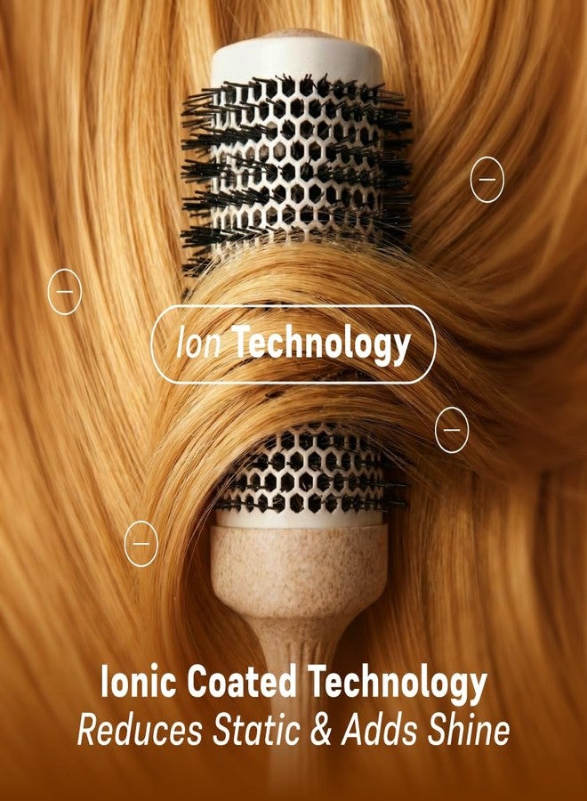 Jovica Professional 2 Inch Round Brush for Blowout Styling - Ceramic Ionic Barrel Hair Brush for Volume & Smooth Blow Dry - Lightweight Round Hair Brush for Long Hair - Image 3