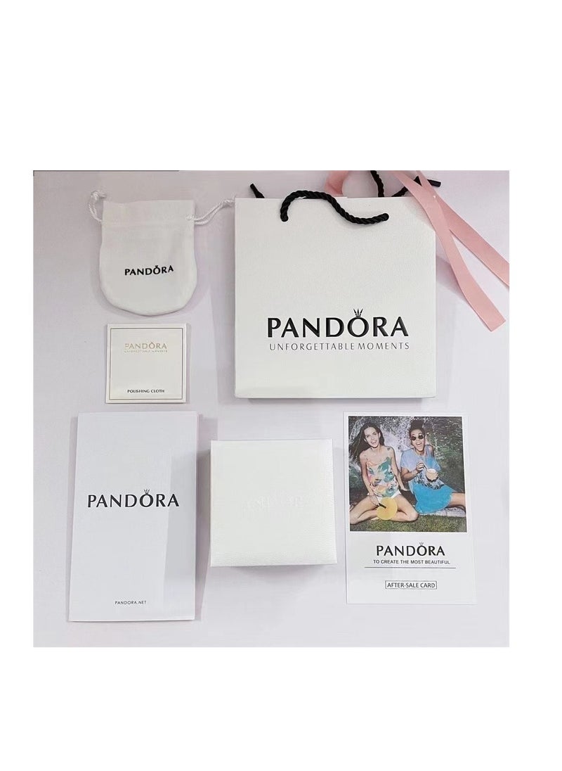 Pandora blue shiny round ring