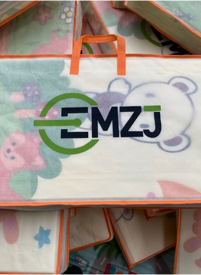 EMZJ - 200 X 180 X 1 cm Baby Crawling Play Floormat Foam Non-Toxic Foldable Reversible Playing Mat - Image 1