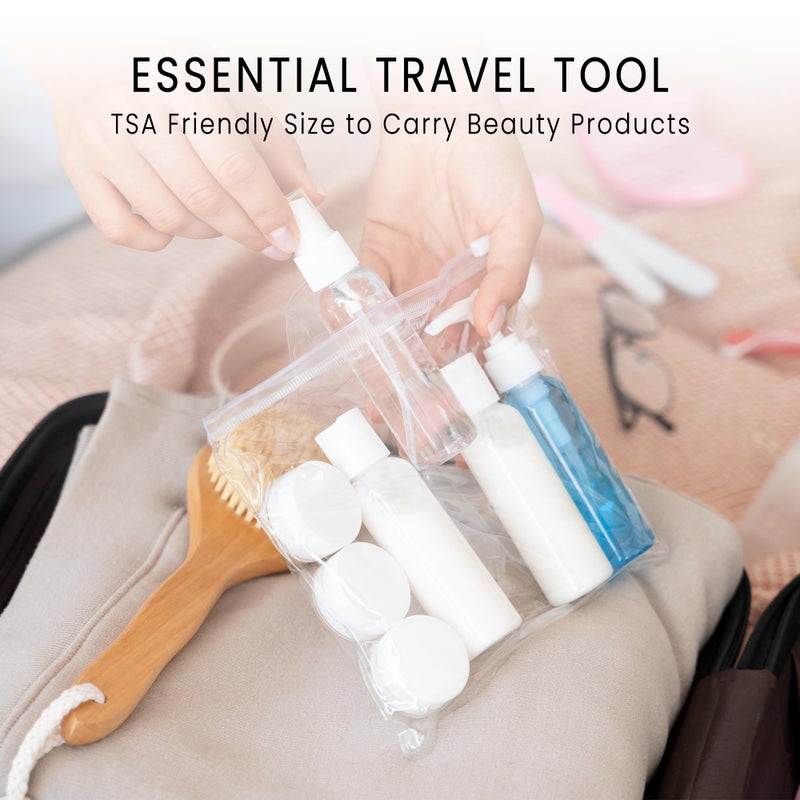 Pana 50 جرة أكريليك شفافة دائرية فارغة سعة 5 جرام - حاويات خالية من BPA لمستحضرات التجميل، اللوشن، الكريم، المكياج، الخرز، ظلال العيون، الأحجار الكريمة، العينات، الأواني، 5 جرام/5 مل (غطاء شفاف (50 جرة) - Image 5