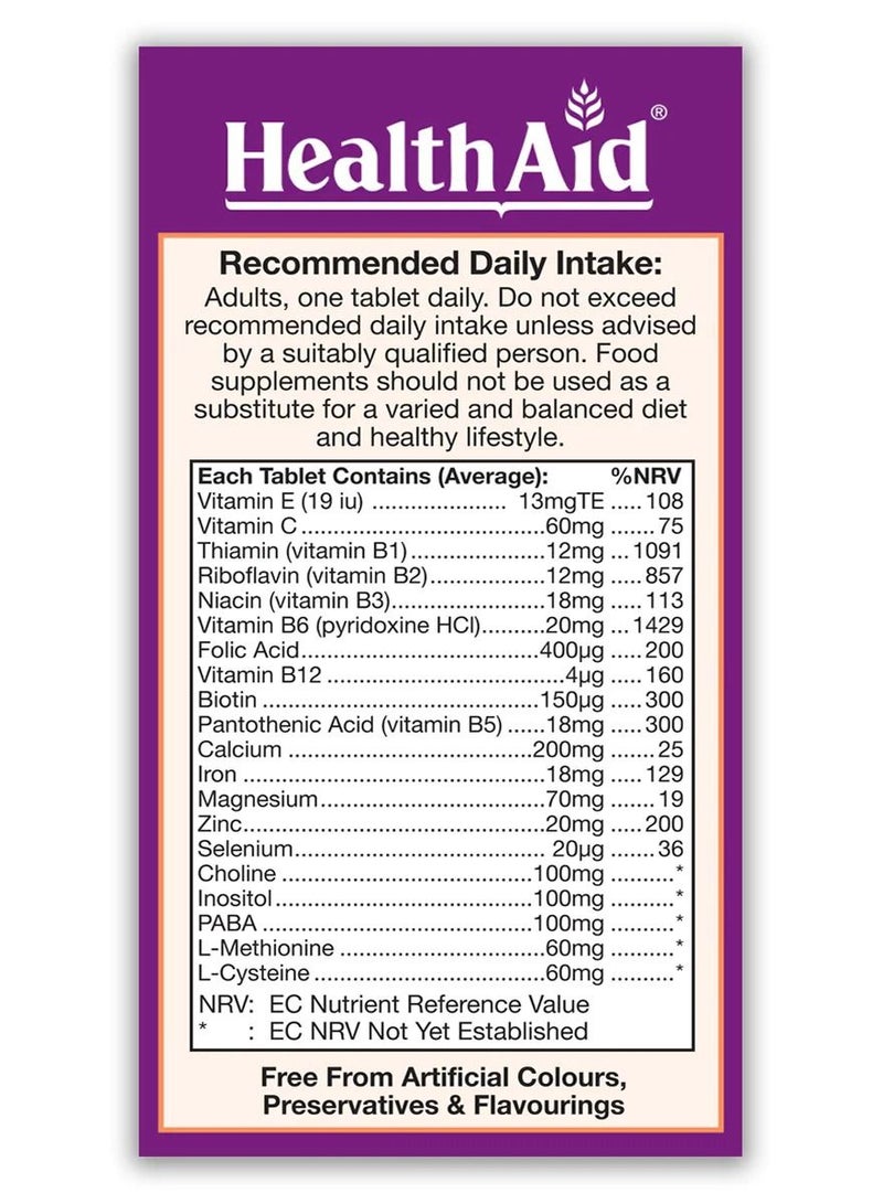 HealthAid Hair skin Nail 30 Tablets - Image 3