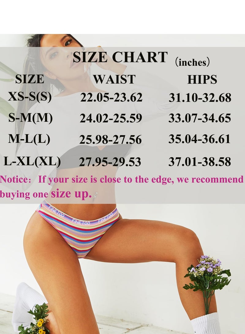 عباءات قطنية عالية القص breathable stretch للسيدات حمالات داخلية بستايل هوائي عبوات ناعمة ريتر حلوة خصر منخفض 5 عبوات XL - Image 4