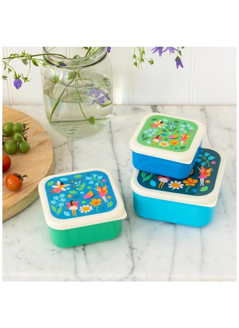 Rex London - Fairies In The Garden Snack Boxes Set Of 3 - Image 1