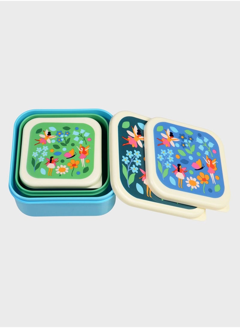 Rex London - Fairies In The Garden Snack Boxes Set Of 3 - Image 1