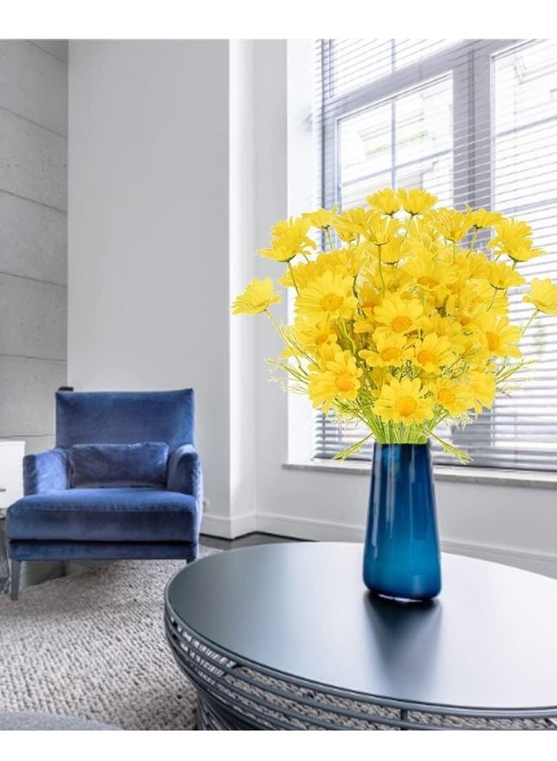 Excefore Artificial Flowers 10 Bundles Multicolor Artificial Daisy Flowers UV Resistant Outdoor Fake Wildflowers with Stems Faux Greenery Shrubs Plants Arrangements for Home Garden Vase Decor - Image 3