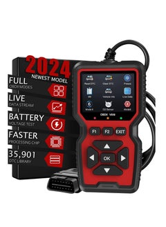 Excefore أداة تشخيص الماسح الضوئي OBD2، قارئ رمز فحص المحرك، الماسح الضوئي OBD2 مع إعادة الضبط، الوضع 6، الوضع 8 والاستعداد للفحص، أداة فحص تشخيص السيارة مع ضوء فحص المحرك التلقائي، لجميع سيارات OBDII بعد عام 1996  - Image 1