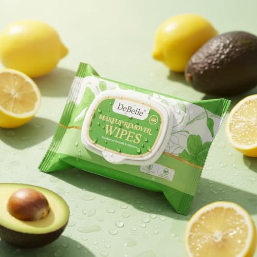 DeBelle Makeup Remover facial wet Wipes | Enriched with Aloe Vera & Avocado Extract | Alcohol-Free | Ultra-Soft Cleansing Wipes for Face, Eyes & Lips | Pack of 30 - Image 4