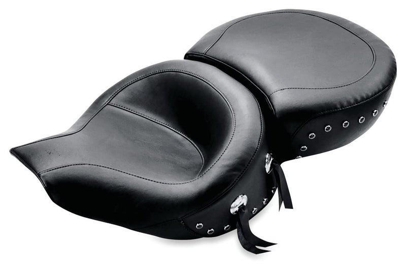 Mustang Wide Smooth Solo Seat for 1997-2007 Harley Davidson Road King/FL Screaming Eagle/FLHX Street Glide - Image 4