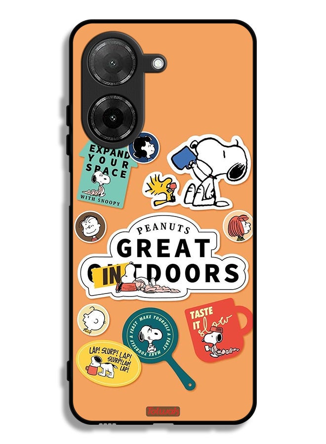 Tolwak Xiaomi Redmi A5 4G Protective Case Cover Peanuts Stickers - Image 1