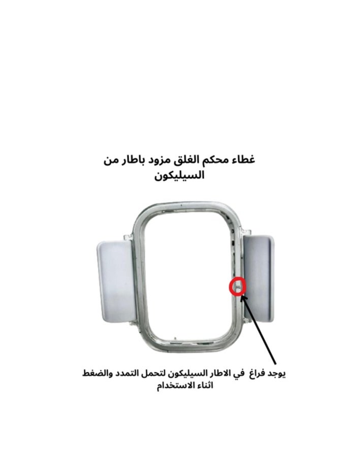 فينيكس حافظة طعام اكريليك للثلاجة، طقم علب طعام مكون من 3 قطع بقفل محكم - جوانب سيليكون شفافة 3 * 400 مل تركواز  - Image 3