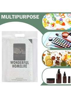 CMGTYYD Frosted T Shirt Bags, 50 Pieces Poly Mailers with Handle Frosted T Shirt Bags Packaging Bags Mailing Envelopes Clear Shipping Bags for Small Business Clothing Transporting  - Image 4
