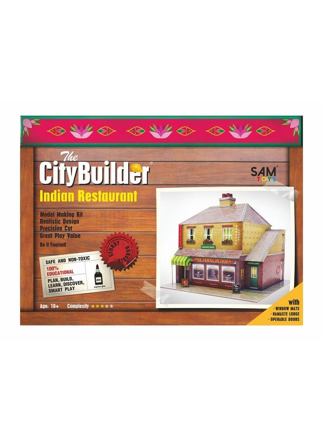 The CityBuilder Indian Restaurant Model Making Kit 1:43 Scale (7mm) O Gauge - Image 1