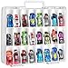 ALCYON Double Sided Toy Storage Organizer Case for Hot Wheels Car Matchbox Cars Mini Toys Small Dolls Carrying Box Container Carrier with 48 Compartments Upgrade Box Only - Image 3
