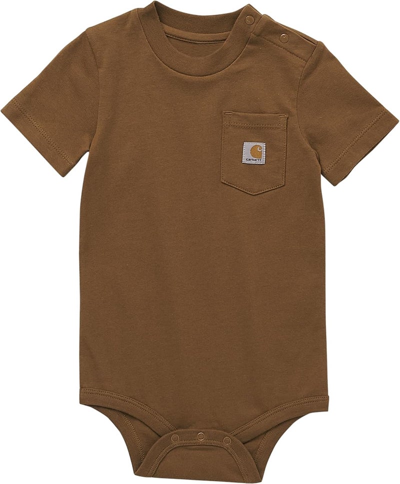 Carhartt Unisex Baby Short-sleeve Pocket Bodysuit - Image 1
