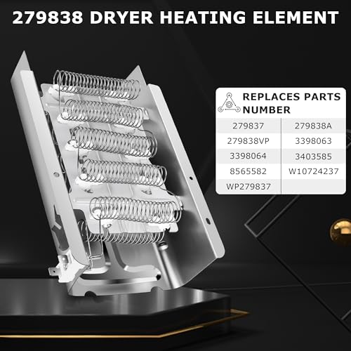 Vypart W10724237 3403585 279838 Dryer Heating Element-for Whirlpool wed4815ew1 ned4655ew1 wed5000dw2 wed4616fw0 wed5100vq1 wed4950hw0 wed5000dw2 medc215ew1 ler7646eq1 - Image 4