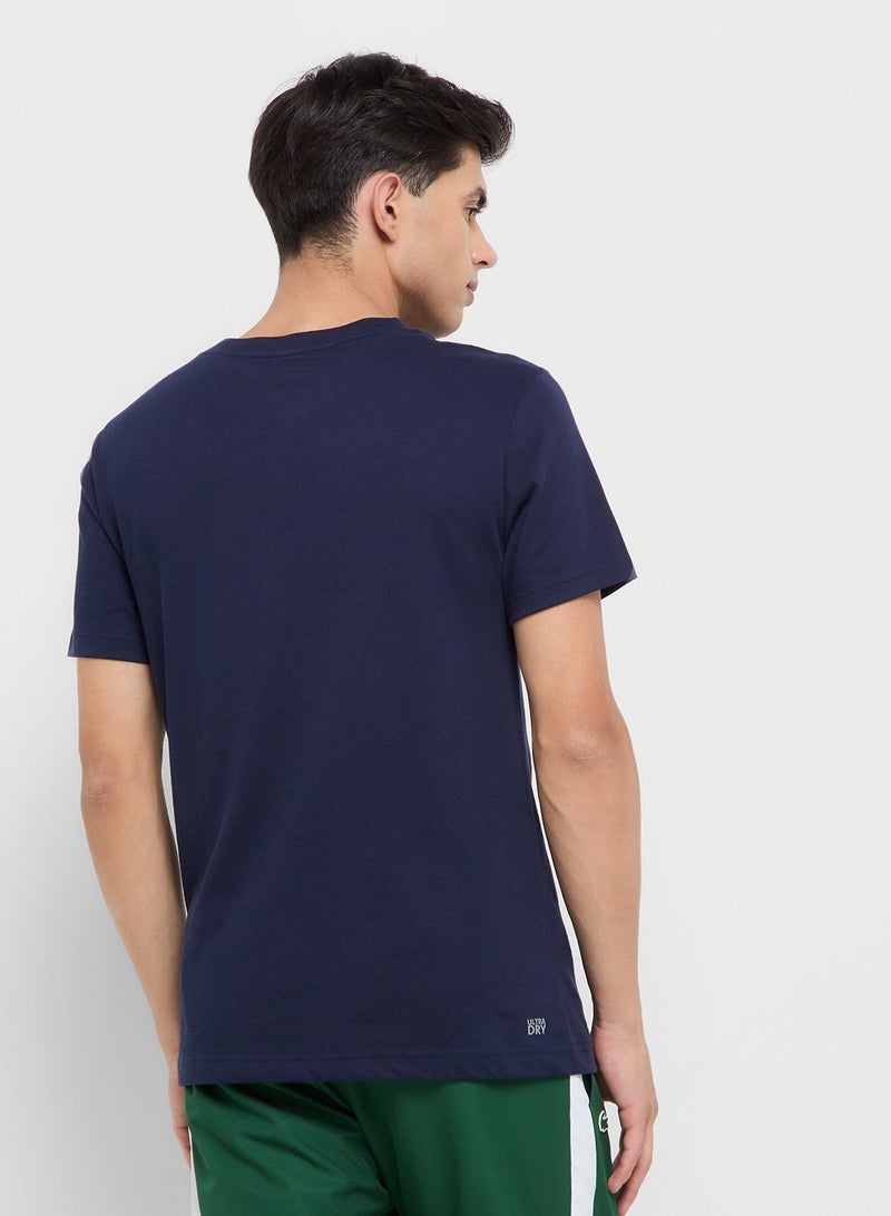 LACOSTE Ultra-Dry Turtle Neck T-Shirt - Image 2
