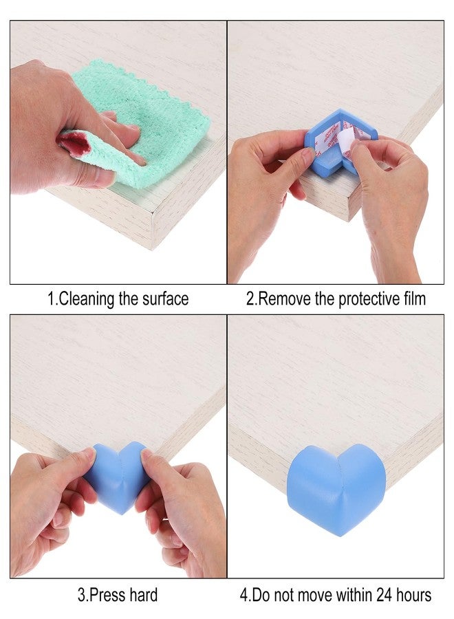 MECCANIXITY 8 Pack Soft Corner Protector, Rubber Foam Furniture Proofing Corner Guards Edge for Fireplace Table Stair, White - Image 3