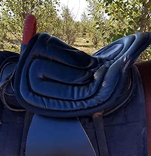 YUZHANGHE Saddle Tush Cushion Western Long Saddle Pad Horse Riding Seat Saddle Cushion Pad-Blue - Image 5