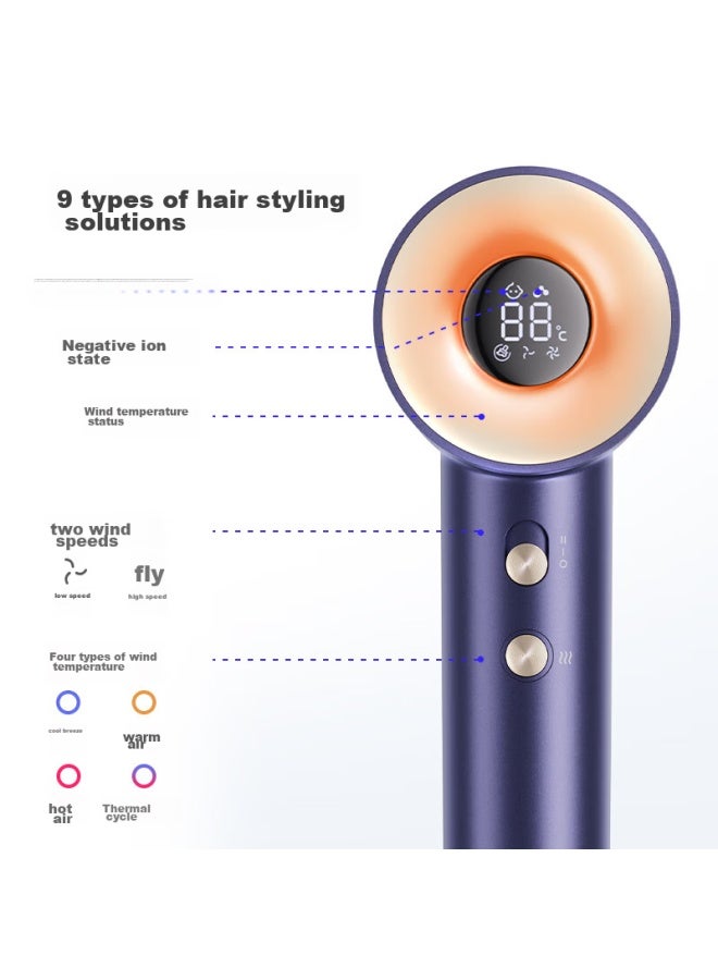 Midea High-speed Hair Dryer, Plasma Hair Protection Blower, Suitable For Children, Negative Ion Hair Dryer, Fg505 With Smart Digital Display, Government Subsidy, Qixi Valentine's Day Gift - Image 2