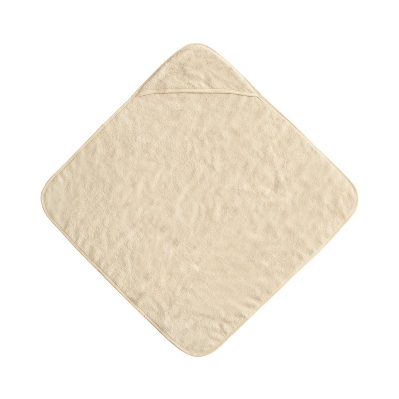 mushie Baby Hooded Towel | Organic Cotton (Fog) - Image 2