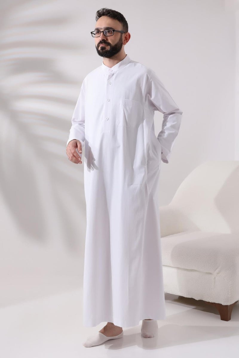 İhvan Online طقم الحج والعمرة الطويل الأبيض للرجال من احواان اونلاين  - Image 3